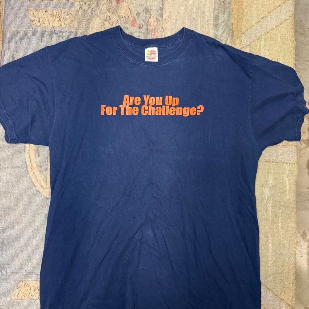 Fruit-of-the-loom Men's Navy and Blue T-shirt